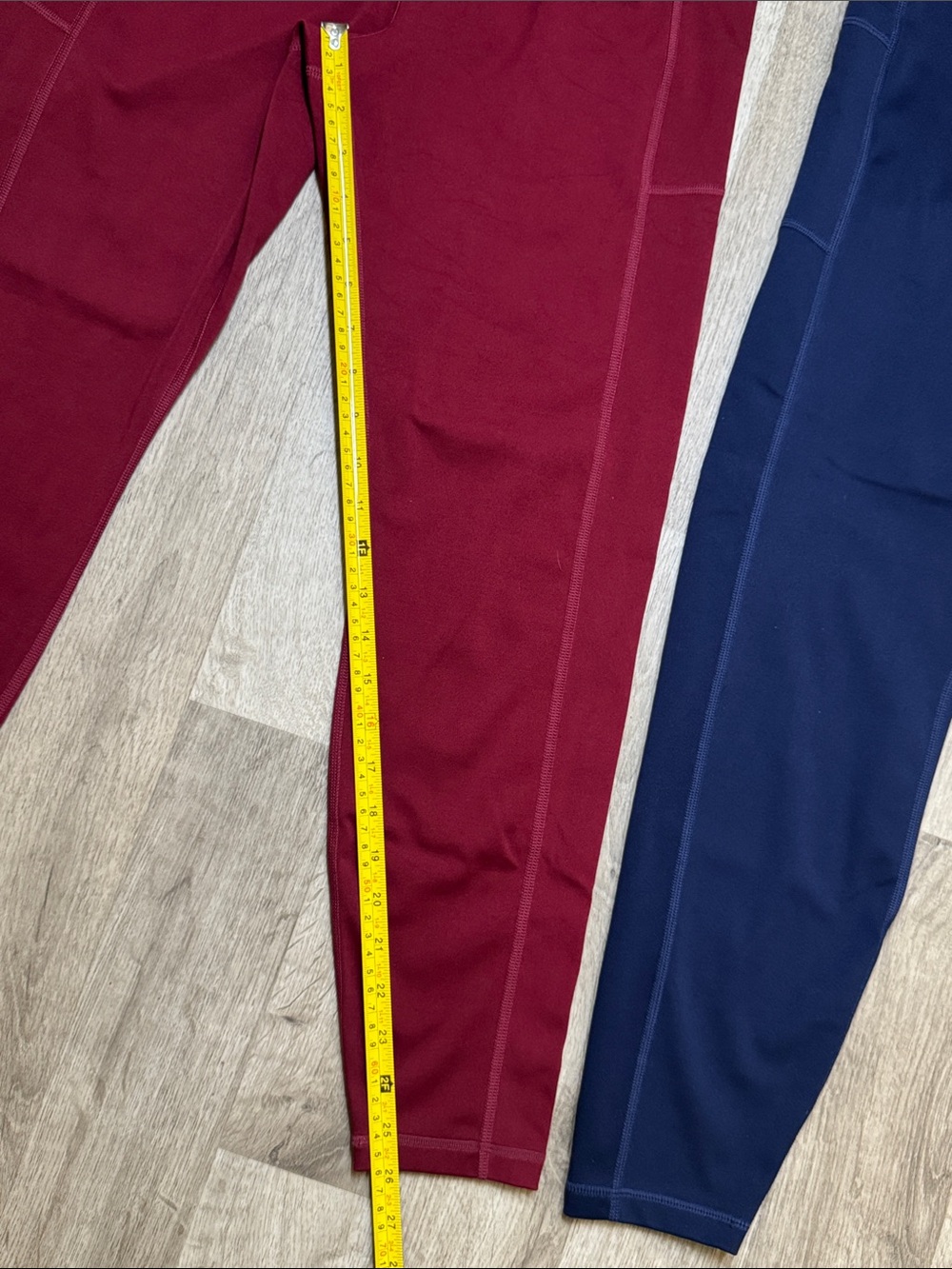 Bundle! Women’s Active Leggings - Burgundy, Navy & Olive - XL - Picture 8 of 10